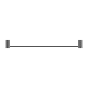 NERO OPAL NON-HEATED SINGLE TOWEL RAIL GRAPHITE (AVAILABLE IN 600MM AND 800MM)