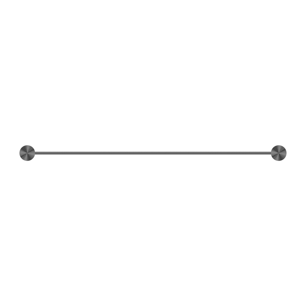 NERO OPAL NON-HEATED SINGLE TOWEL RAIL GRAPHITE (AVAILABLE IN 600MM AND 800MM)
