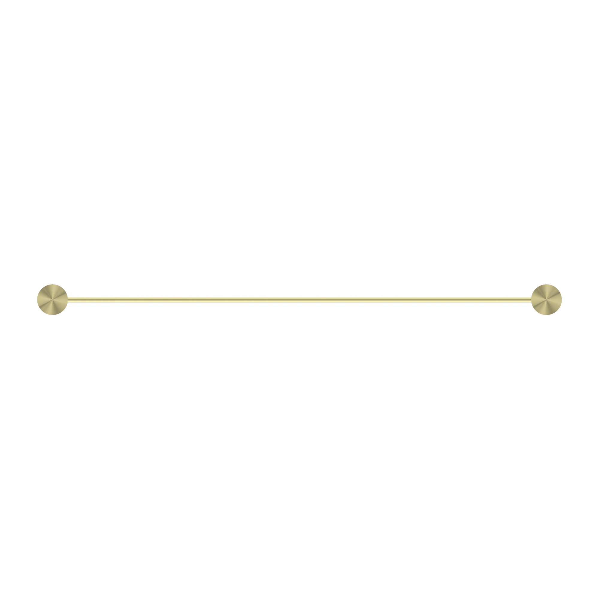 NERO OPAL NON-HEATED DOUBLE TOWEL RAIL BRUSHED GOLD (AVAILABLE IN 600MM AND 800MM)