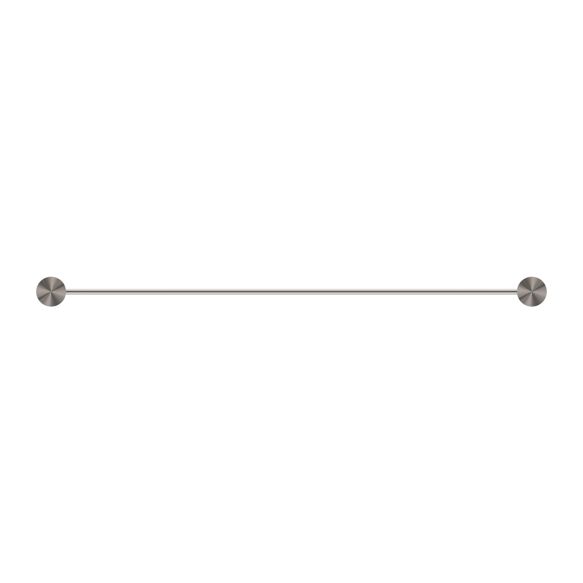 NERO OPAL NON-HEATED DOUBLE TOWEL RAIL BRUSHED NICKEL (AVAILABLE IN 600MM AND 800MM)