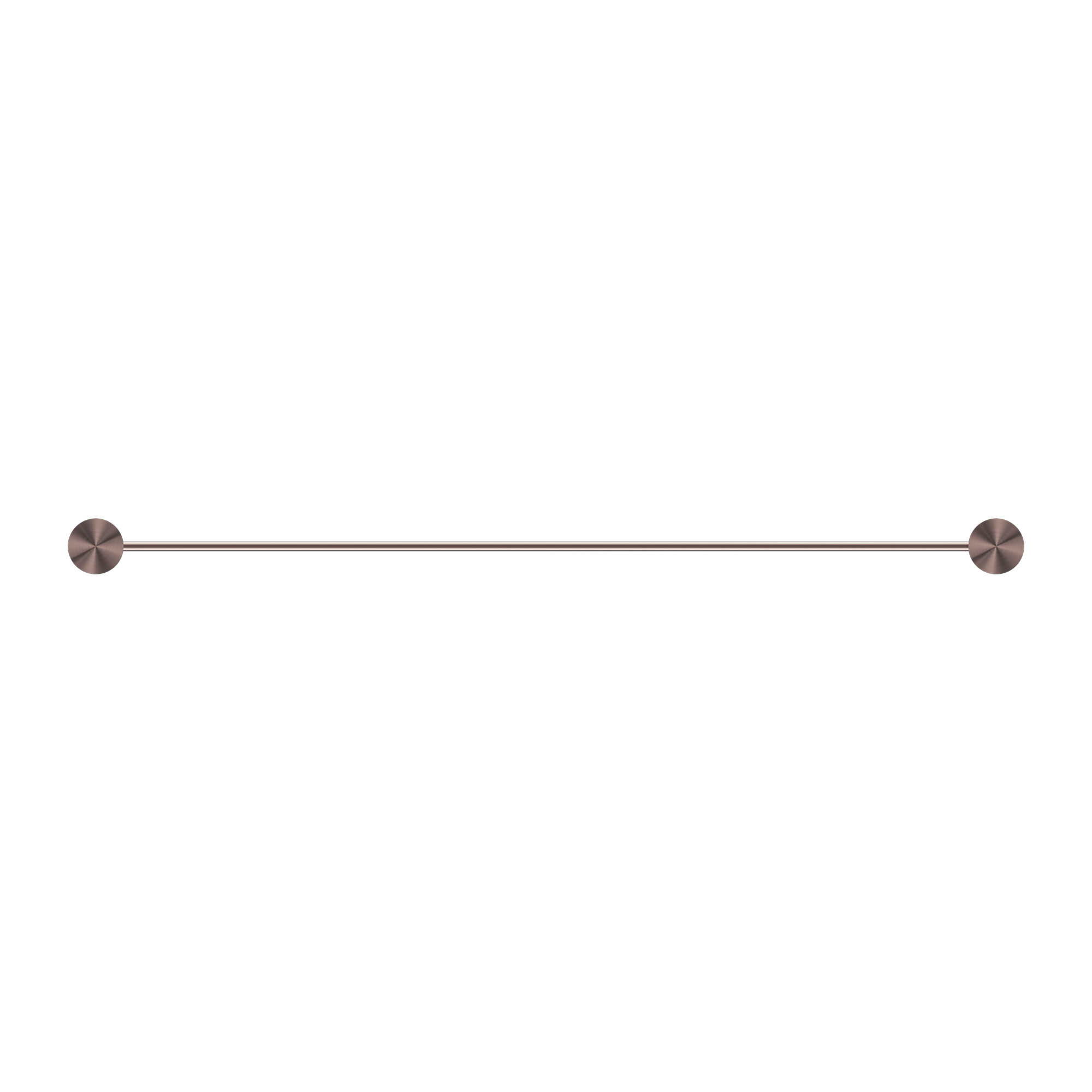 NERO OPAL NON-HEATED DOUBLE TOWEL RAIL BRUSHED BRONZE (AVAILABLE IN 600MM AND 800MM)