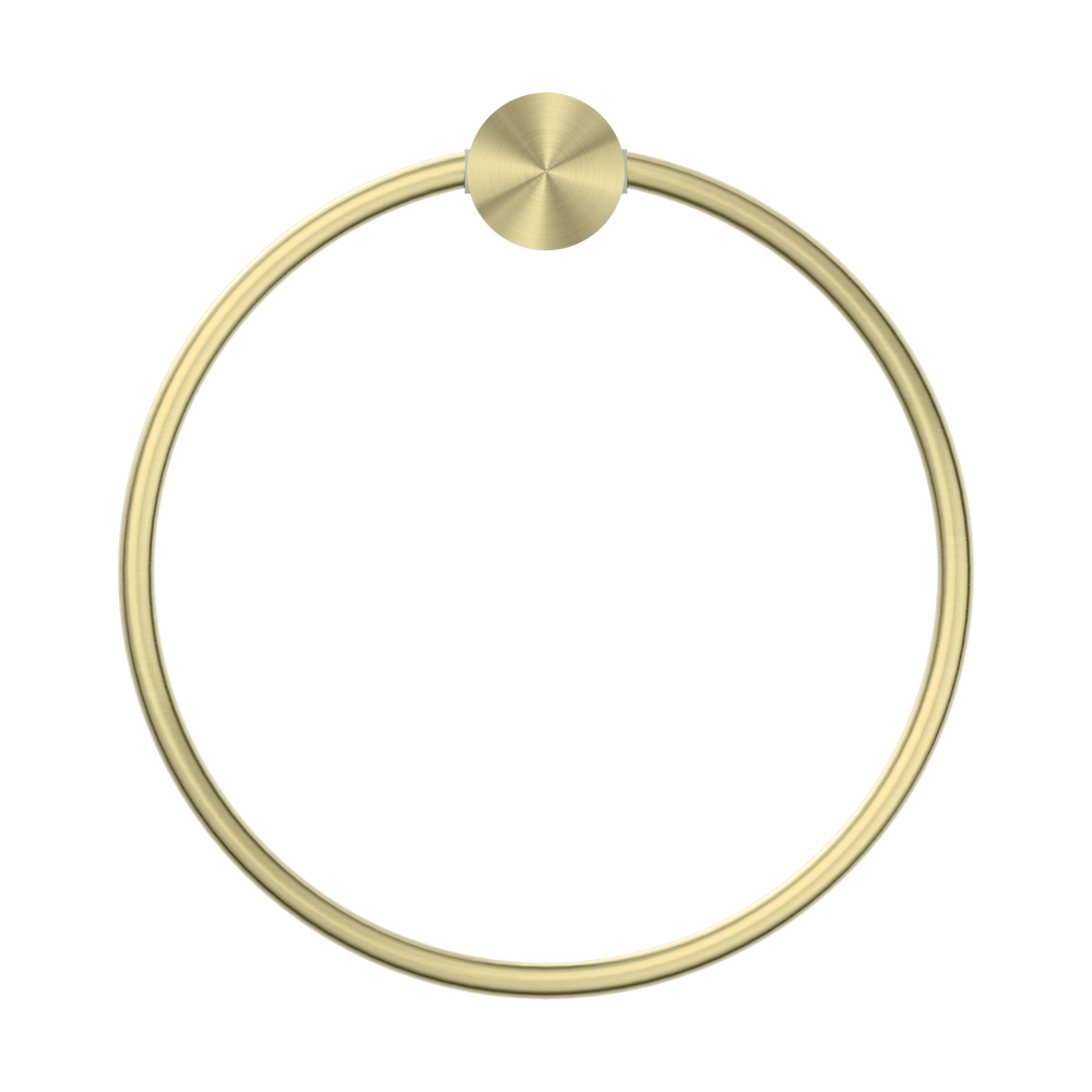 NERO OPAL TOWEL RING 202MM BRUSHED GOLD