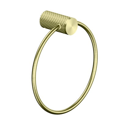 NERO OPAL TOWEL RING 202MM BRUSHED GOLD