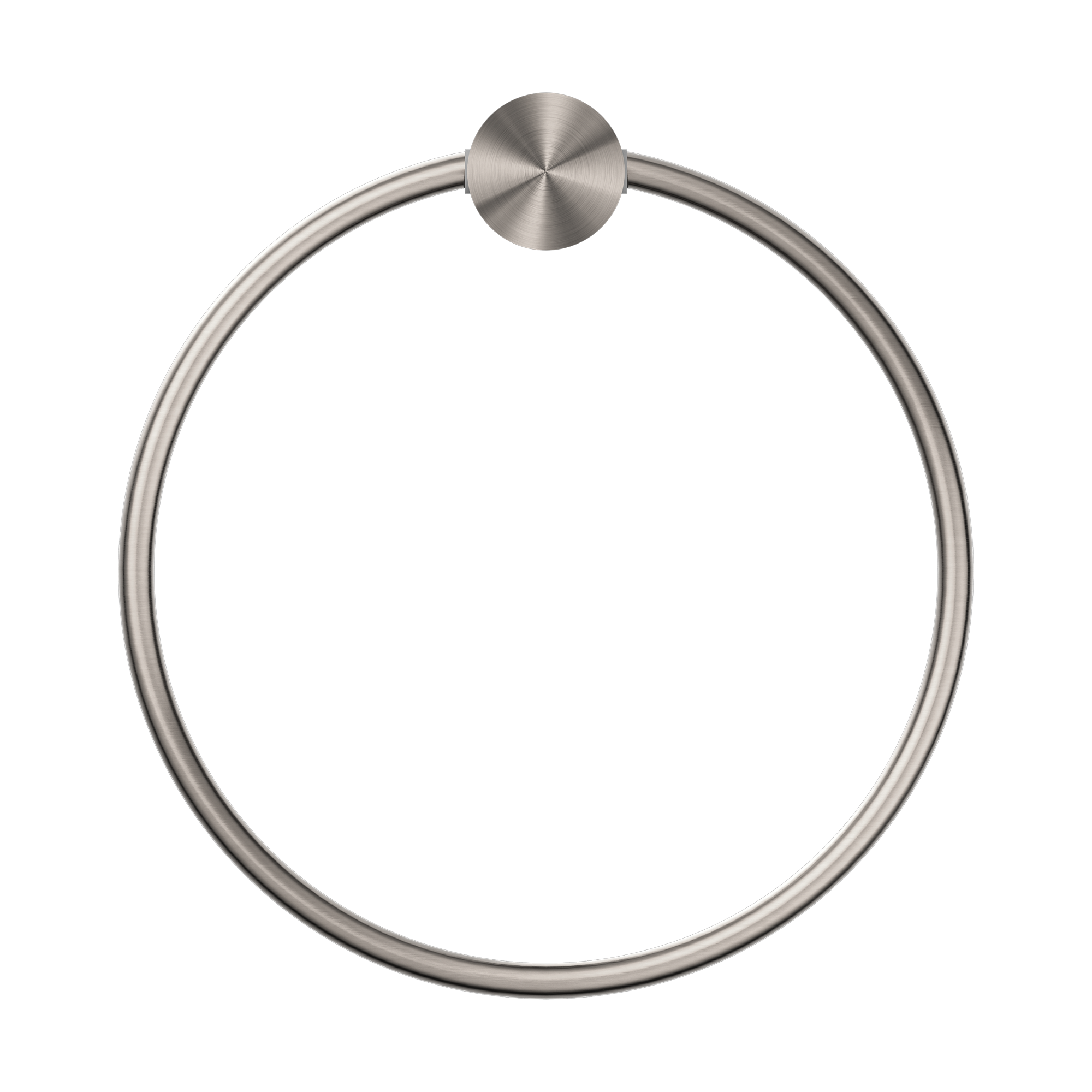 NERO OPAL TOWEL RING 202MM BRUSHED NICKEL