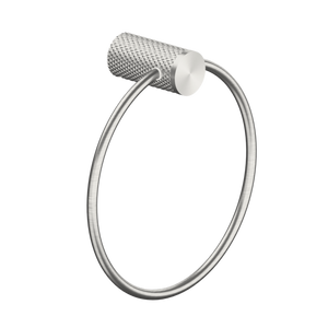 NERO OPAL TOWEL RING 202MM BRUSHED NICKEL