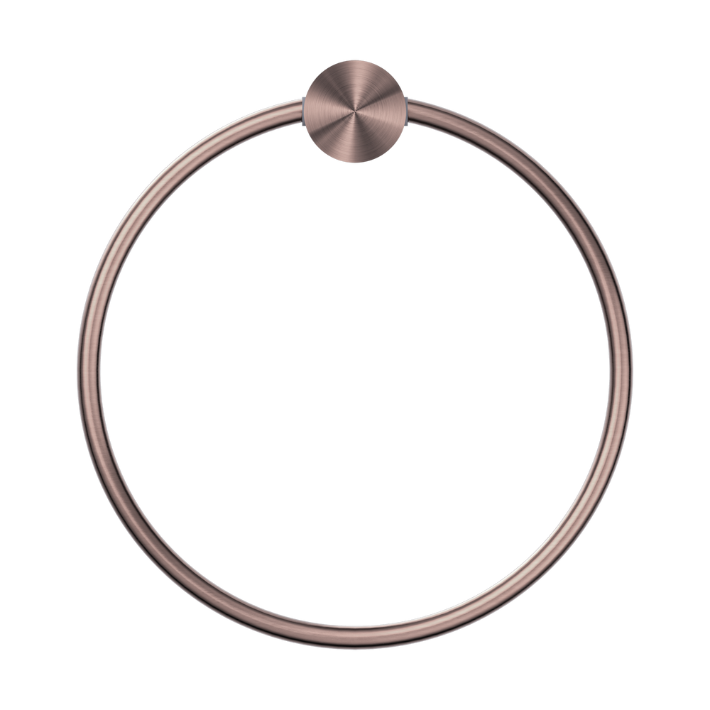 NERO OPAL TOWEL RING 202MM BRUSHED BRONZE