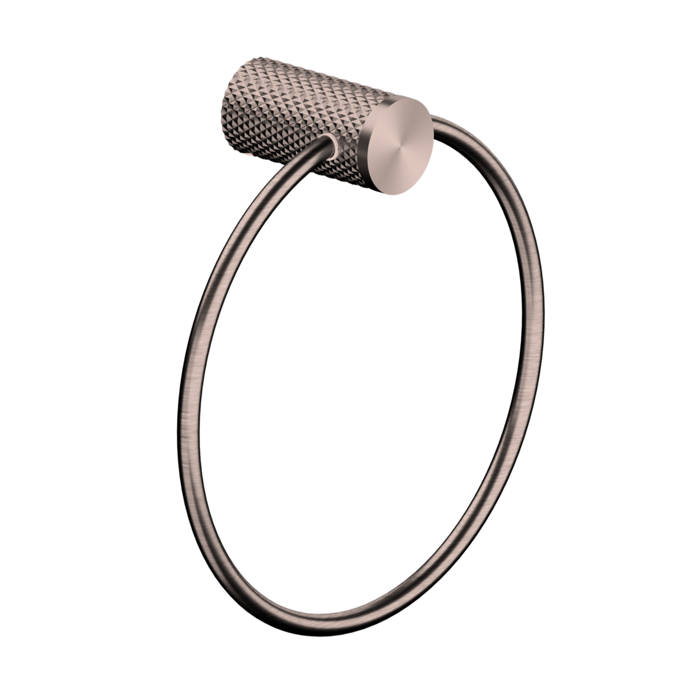 NERO OPAL TOWEL RING 202MM BRUSHED BRONZE