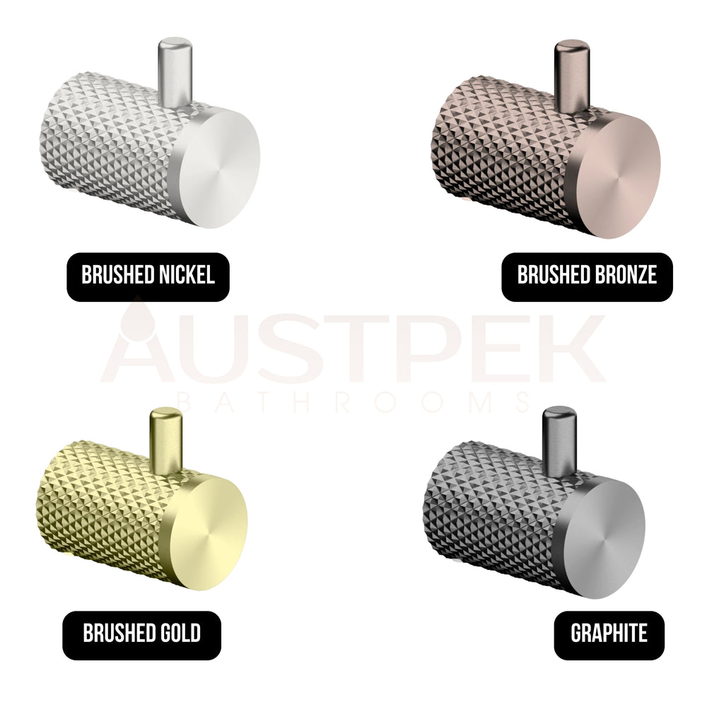 NERO OPAL ROBE HOOK 53MM BRUSHED NICKEL