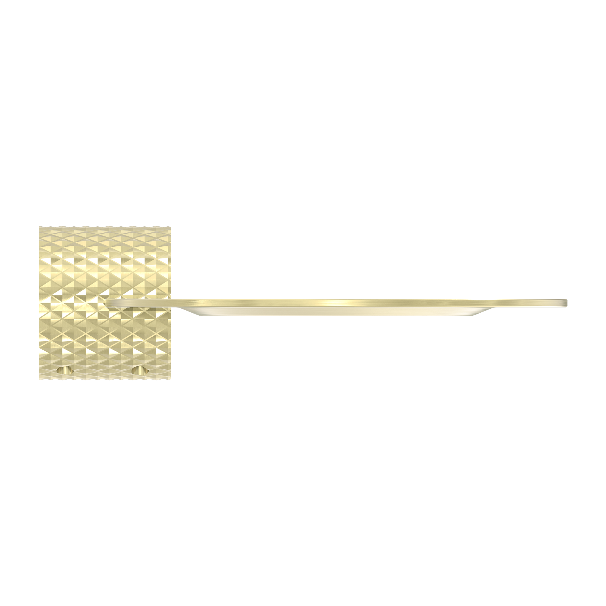 NERO OPAL METAL SHOWER SHELF 420MM BRUSHED GOLD