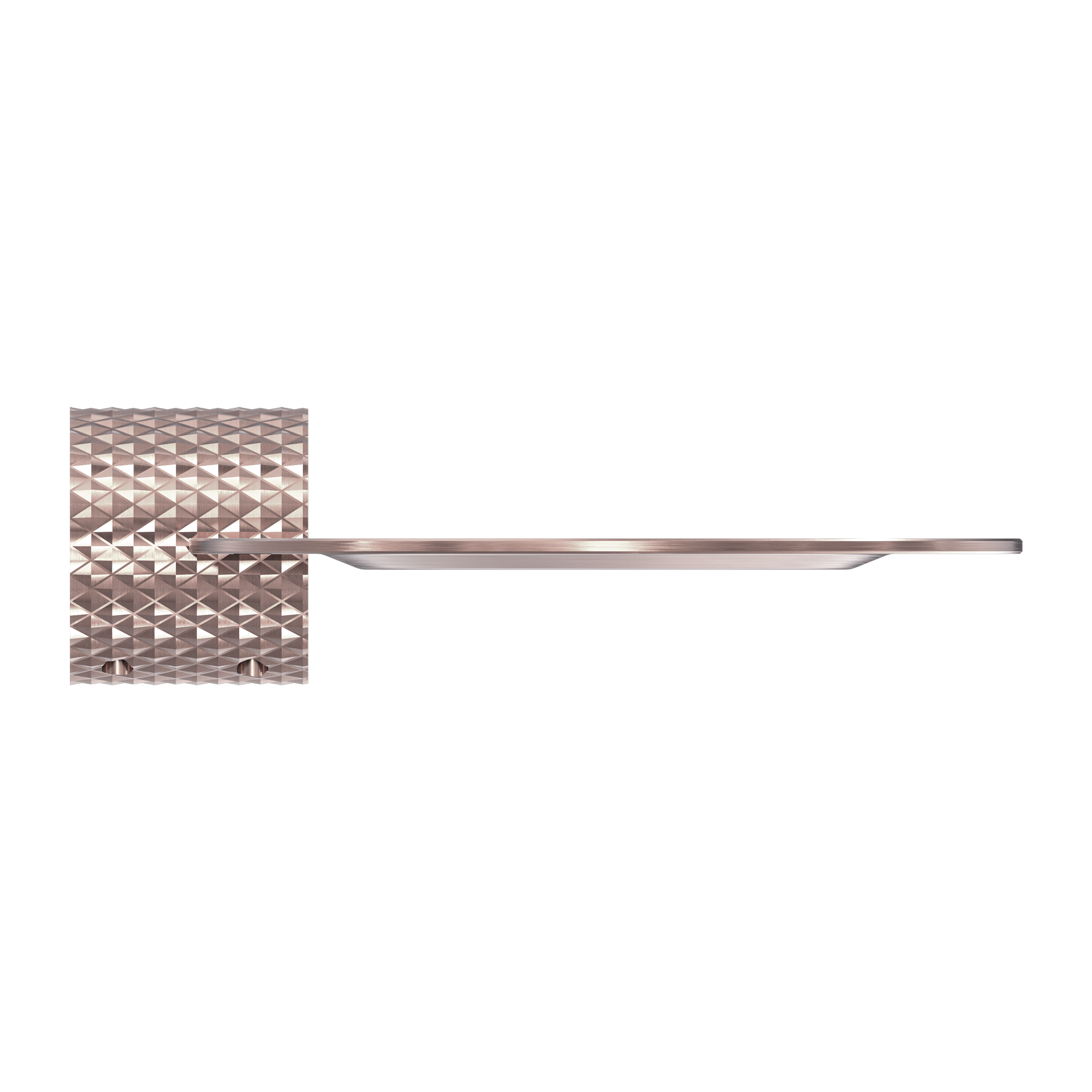 NERO OPAL METAL SHOWER SHELF 420MM BRUSHED BRONZE