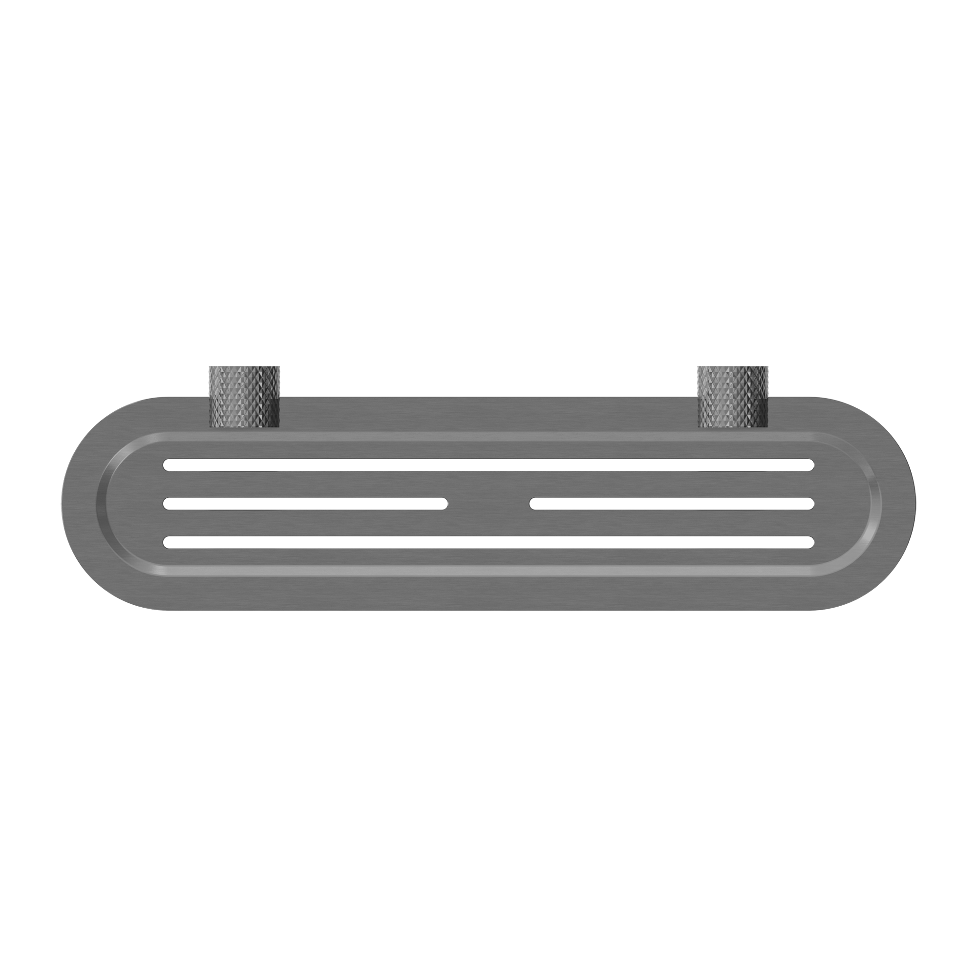 NERO OPAL METAL SHOWER SHELF 420MM GRAPHITE