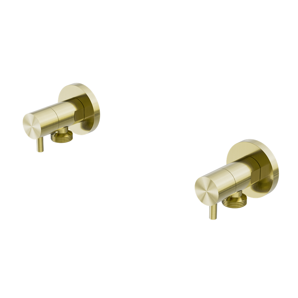 NERO WASHING MACHINE TAP SET BRUSHED GOLD