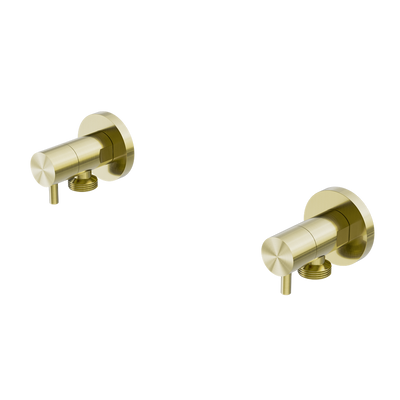 NERO WASHING MACHINE TAP SET BRUSHED GOLD