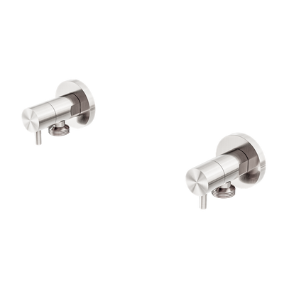 NERO WASHING MACHINE TAP SET BRUSHED NICKEL