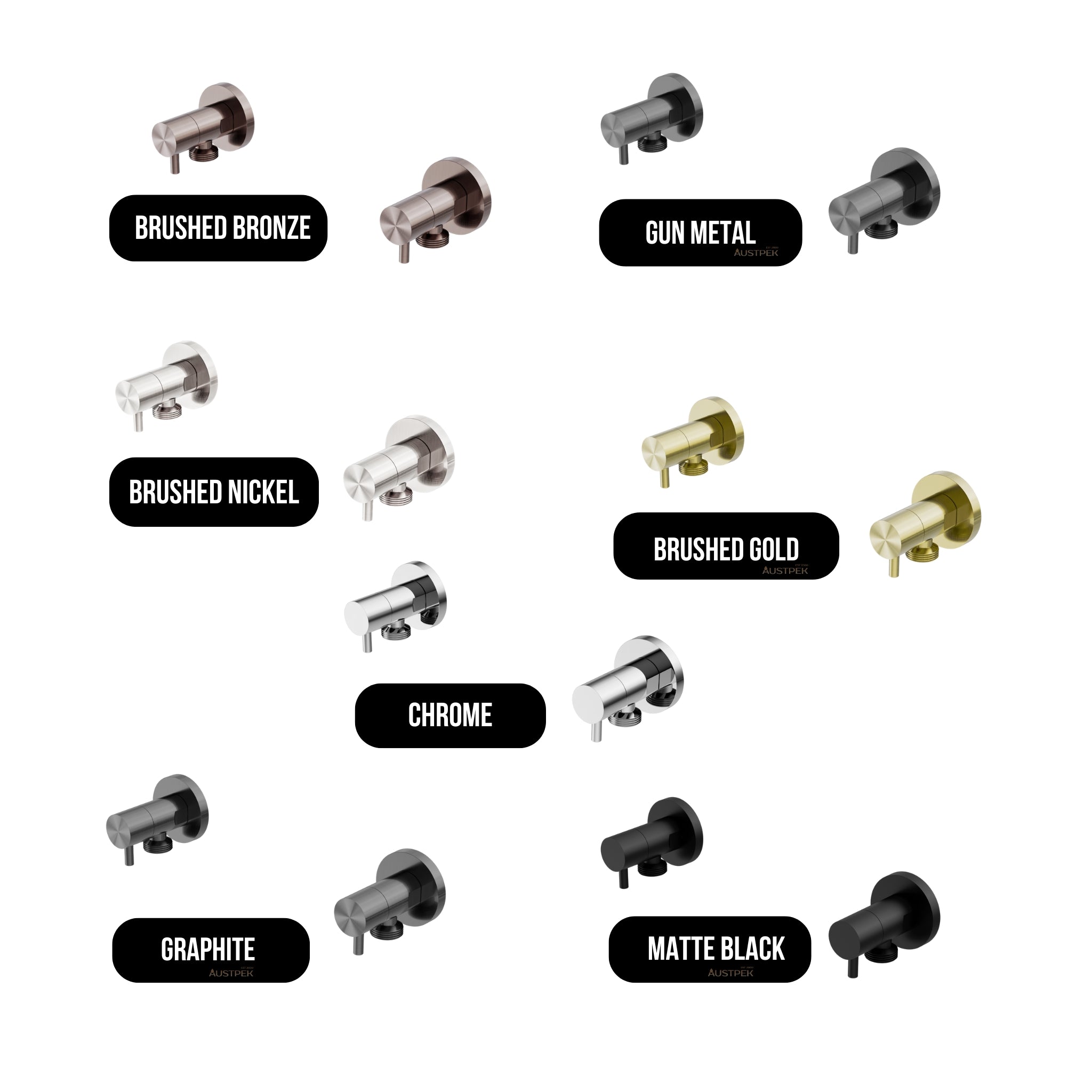 NERO WASHING MACHINE TAP SET GUN METAL