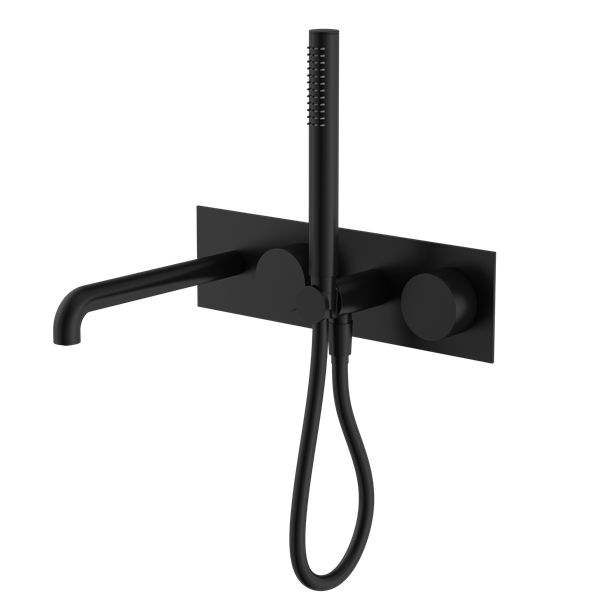NERO KARA PROGRESSIVE SHOWER SYSTEM WITH SPOUT MATTE BLACK (AVAILABLE IN 230MM AND 250MM)