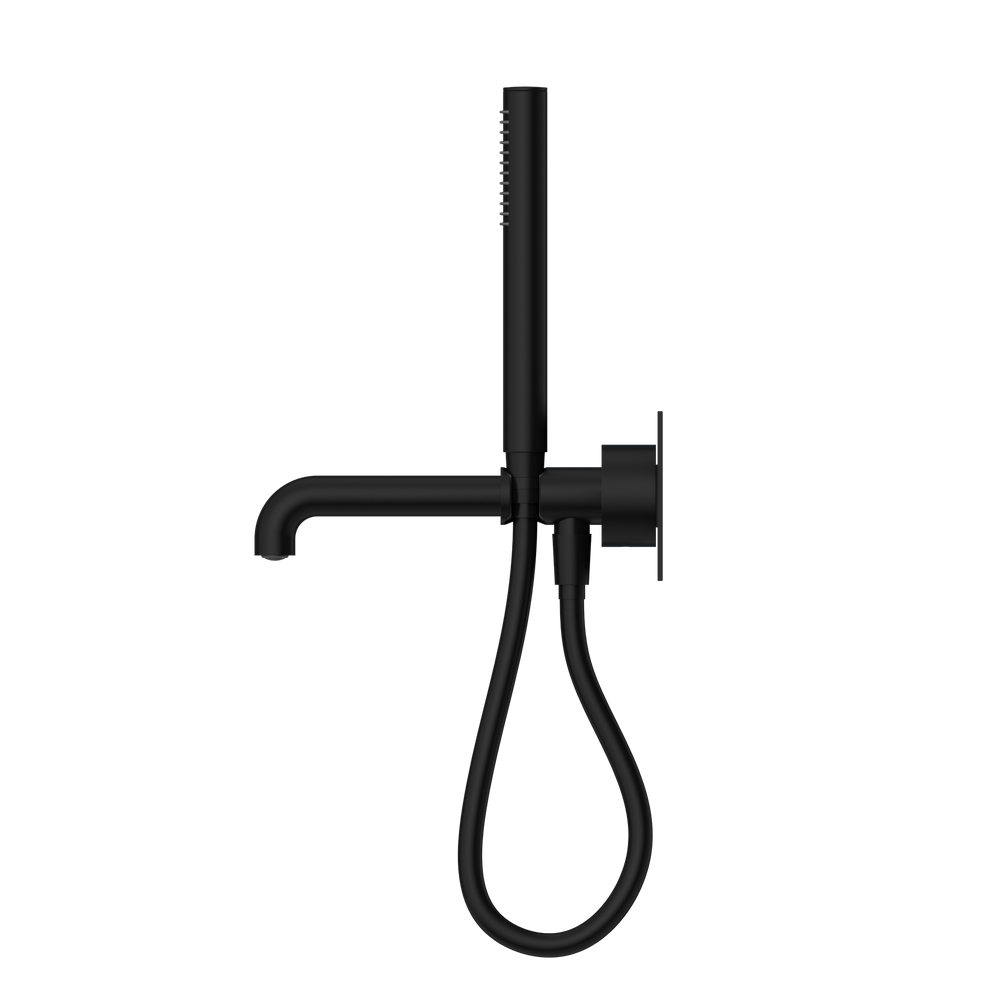 NERO KARA PROGRESSIVE SHOWER SYSTEM WITH SPOUT MATTE BLACK (AVAILABLE IN 230MM AND 250MM)