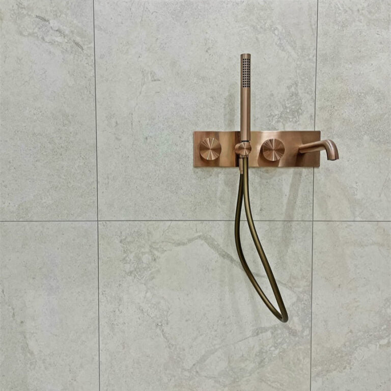 NERO KARA PROGRESSIVE SHOWER SYSTEM WITH SPOUT BRUSHED BRONZE (AVAILABLE IN 230MM AND 250MM)