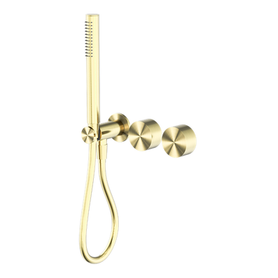 NERO KARA PROGRESSIVE SHOWER SYSTEM SEPARATE PLATE 238MM BRUSHED GOLD