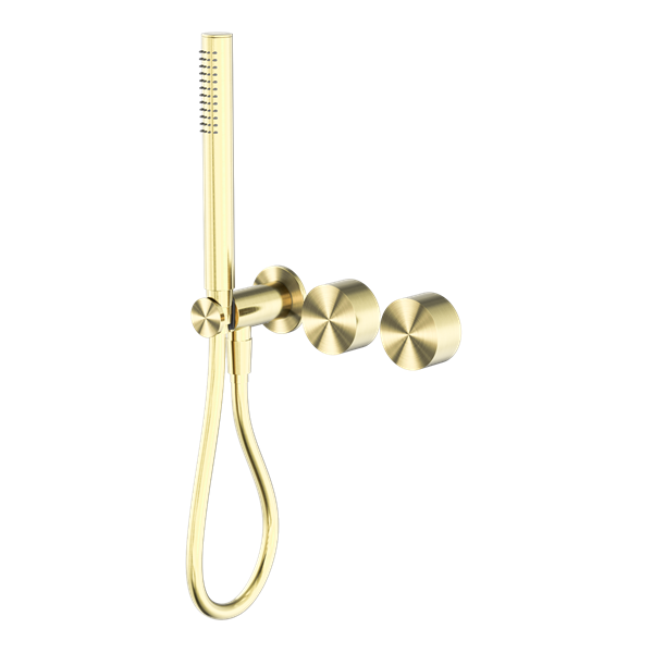 NERO KARA PROGRESSIVE SHOWER SYSTEM SEPARATE PLATE 238MM BRUSHED GOLD