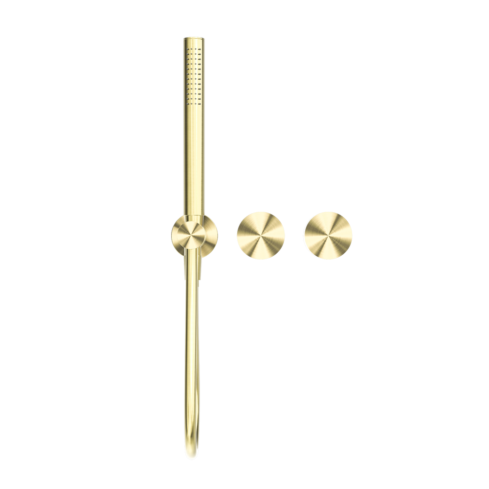 NERO KARA PROGRESSIVE SHOWER SYSTEM SEPARATE PLATE 238MM BRUSHED GOLD