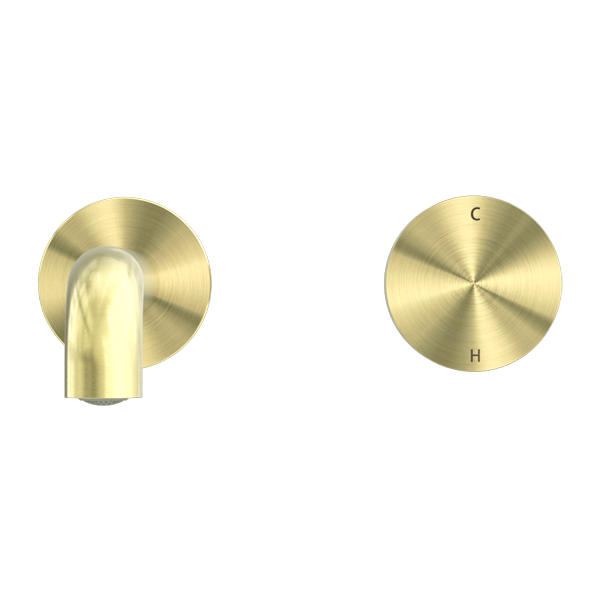 NERO KARA PROGRESSIVE WALL BASIN/ BATH SET BRUSHED GOLD (AVAILABLE IN 120MM, 160MM, 185MM, 230MM AND 260MM)