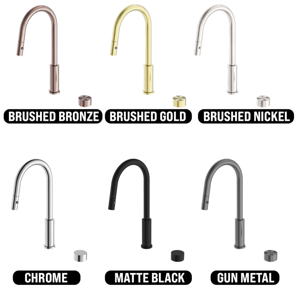 NERO KARA PROGRESSIVE PULL OUT KITCHEN SET 432MM BRUSHED BRONZE