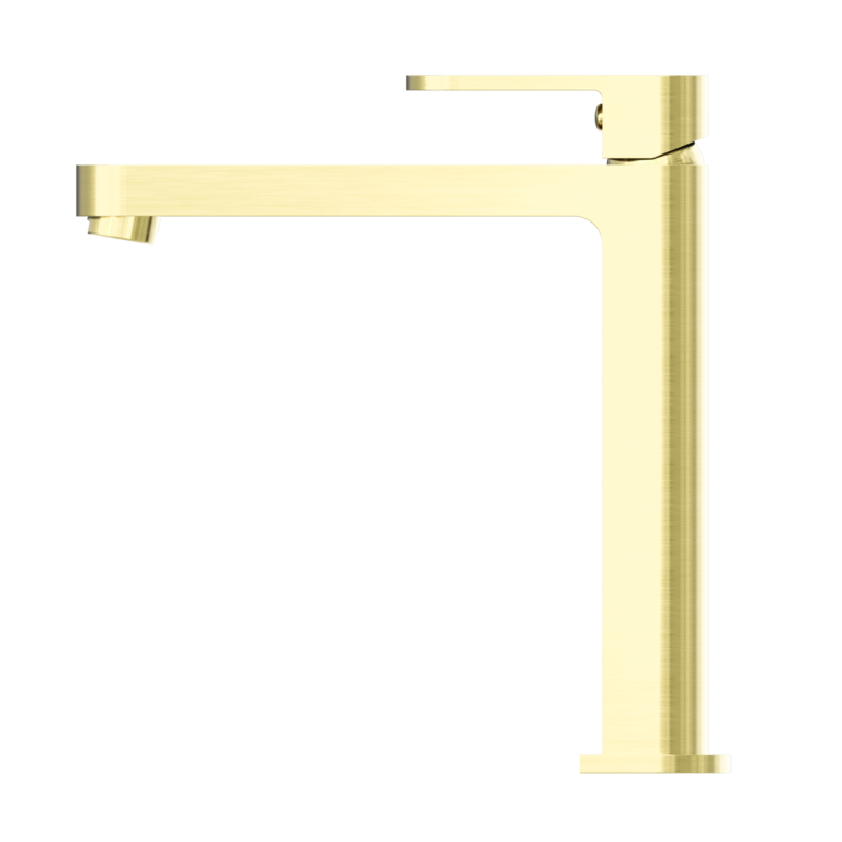 NERO ECCO TALL BASIN MIXER 231MM BRUSHED GOLD