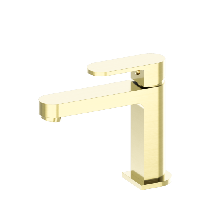 NERO ECCO BASIN MIXER 154MM BRUSHED GOLD