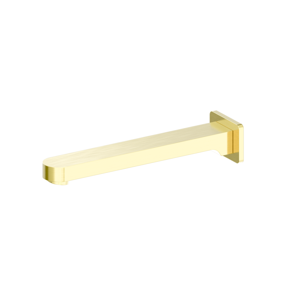 NERO ECCO BATH SPOUT 239MM BRUSHED GOLD