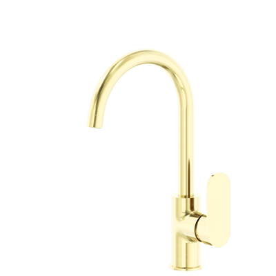 NERO ECCO KITCHEN MIXER 340MM BRUSHED GOLD