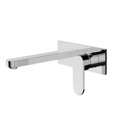 NERO ECCO WALL BASIN/BATH MIXER 206MM CHROME