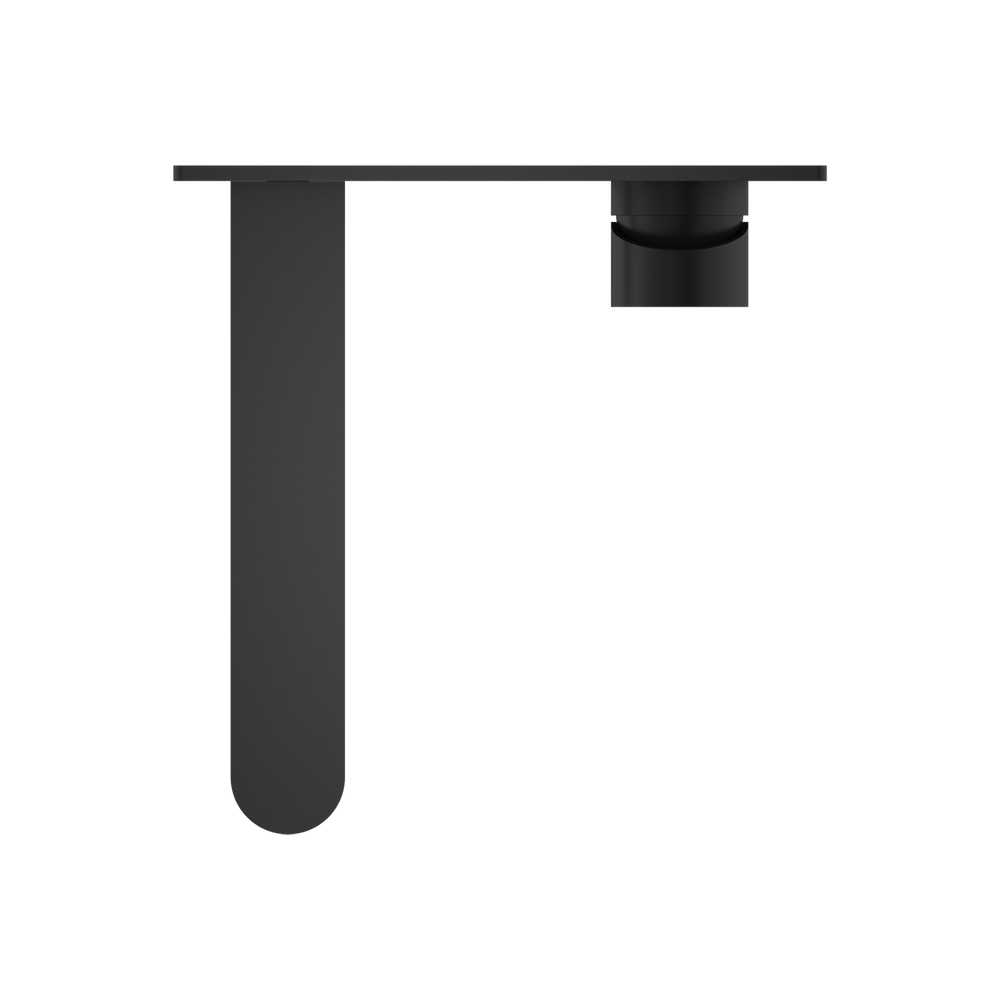 NERO ECCO WALL BASIN/BATH MIXER 206MM MATTE BLACK