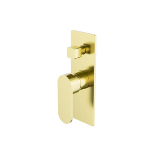 NERO ECCO SHOWER MIXER WITH DIVERTER 210MM BRUSHED GOLD