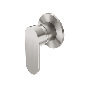 NERO ECCO SHOWER MIXER ROUND PLATE BRUSHED NICKEL