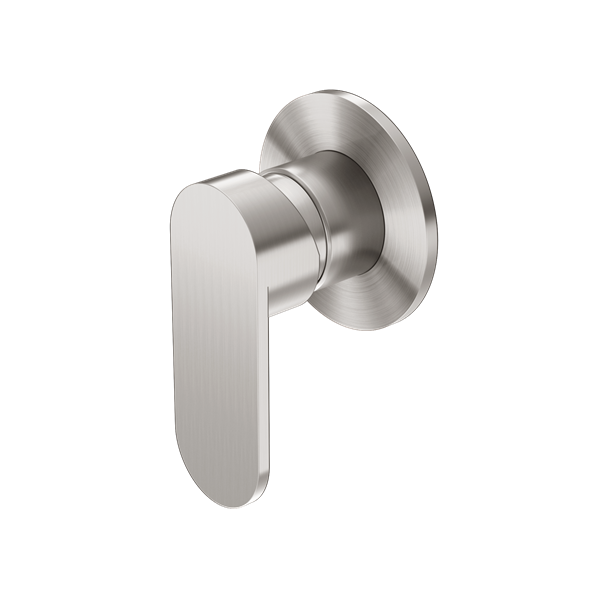 NERO ECCO SHOWER MIXER ROUND PLATE BRUSHED NICKEL