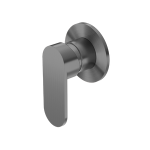 NERO ECCO SHOWER MIXER ROUND PLATE GUN METAL