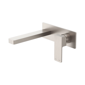 NERO CELIA WALL BASIN/BATH MIXER BRUSHED NICKEL