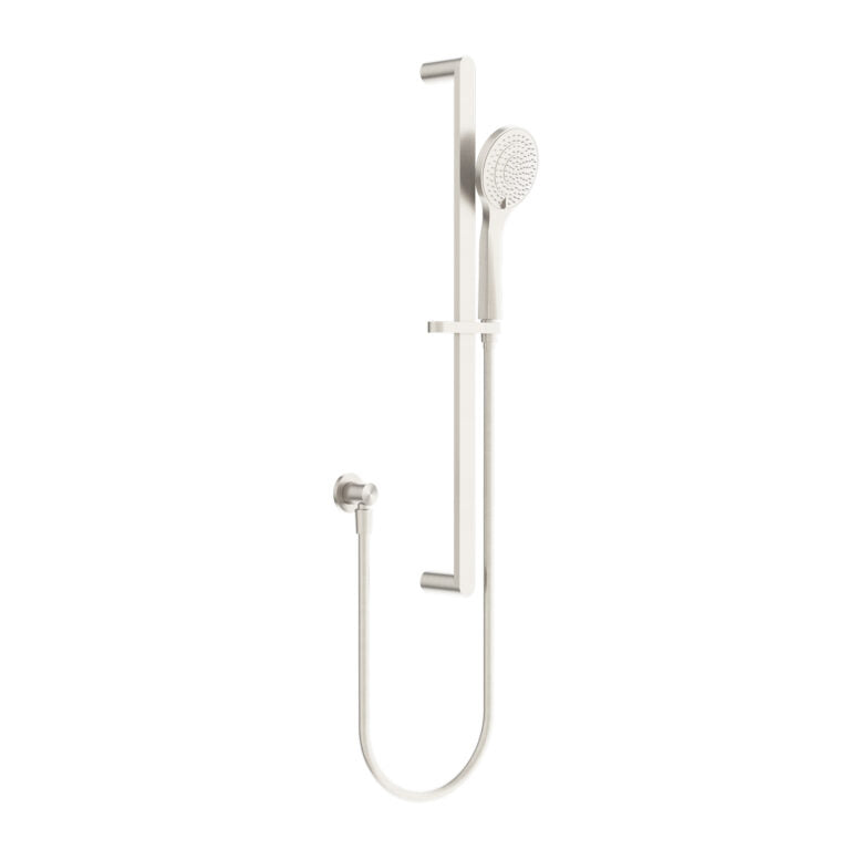 NERO ECCO SHOWER RAIL WITH AIR SHOWER 670MM BRUSHED NICKEL
