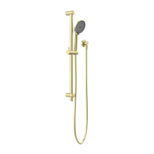 NERO ROUND METAL PROJECT SHOWER RAIL 692MM BRUSHED GOLD