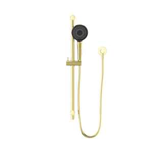 NERO ROUND METAL PROJECT SHOWER RAIL 692MM BRUSHED GOLD