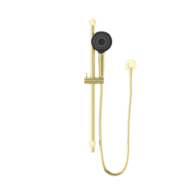 NERO ROUND METAL PROJECT SHOWER RAIL 692MM BRUSHED GOLD