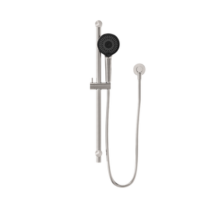 NERO ROUND METAL PROJECT SHOWER RAIL 692MM BRUSHED NICKEL