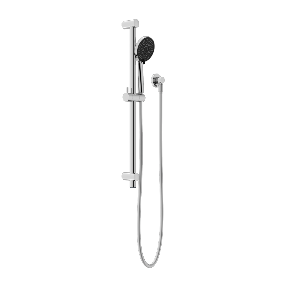 NERO ROUND METAL PROJECT SHOWER RAIL 692MM CHROME