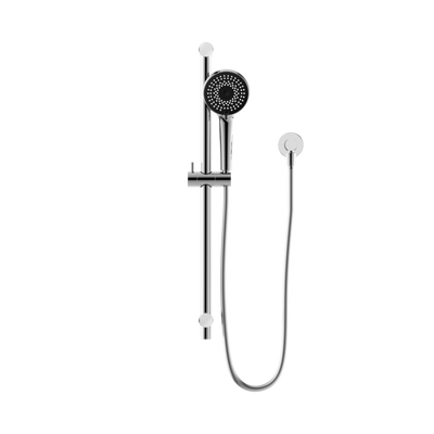 NERO ROUND METAL PROJECT SHOWER RAIL 692MM CHROME