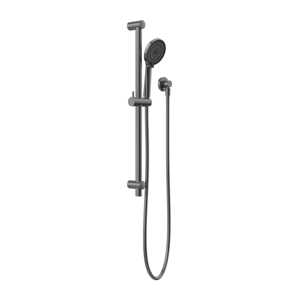 NERO ROUND METAL PROJECT SHOWER RAIL 692MM GUN METAL
