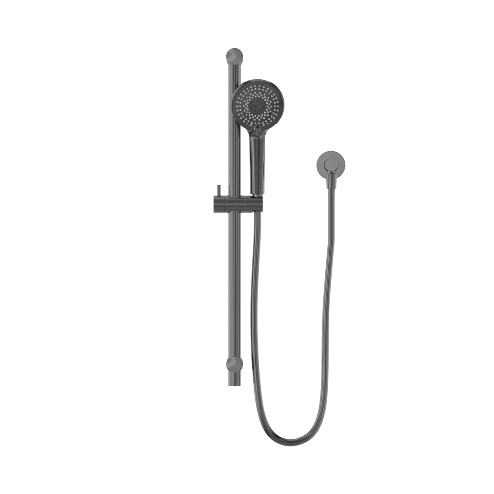 NERO ROUND METAL PROJECT SHOWER RAIL 692MM GUN METAL