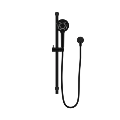 NERO ROUND METAL PROJECT SHOWER RAIL 692MM MATTE BLACK