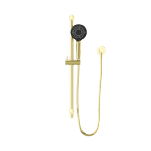 NERO ROUND METAL PROJECT SHOWER RAIL 692MM BRUSHED GOLD
