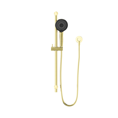 NERO ROUND METAL PROJECT SHOWER RAIL 692MM BRUSHED GOLD